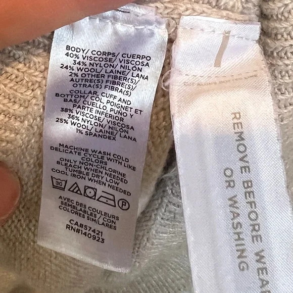 LOFT Fair Isle crew neck wool blend sweater Sz M LIKE NEW - Picture 4 of 8